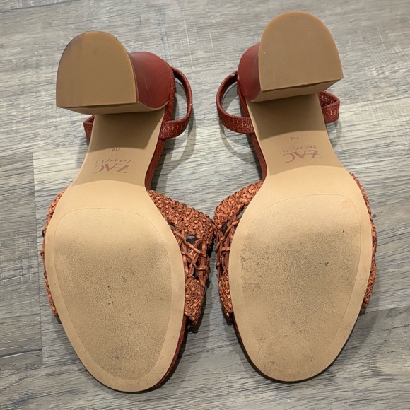Zac Posen Women's Brown/Orange Sandals - Picture 7 of 8